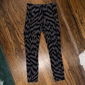 Black and Gray Patterned Leggings